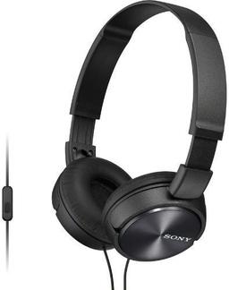 Sony MDR-ZX310AP Wired On-Ear Folding Headphones - Black