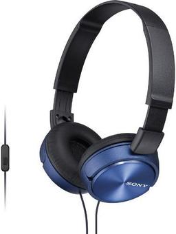 Sony MDR-ZX310AP Wired On-Ear Folding Headphones - Blue