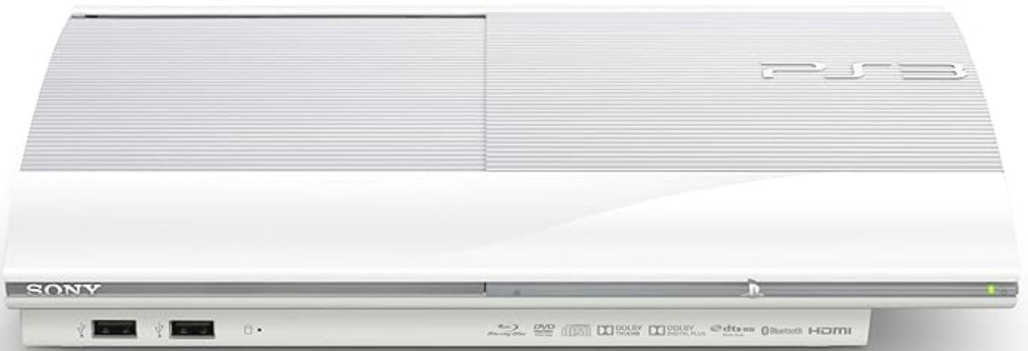 Sony  PlayStation 3 Super Slim Gaming Console ONLY - 500GB - White - Excellent