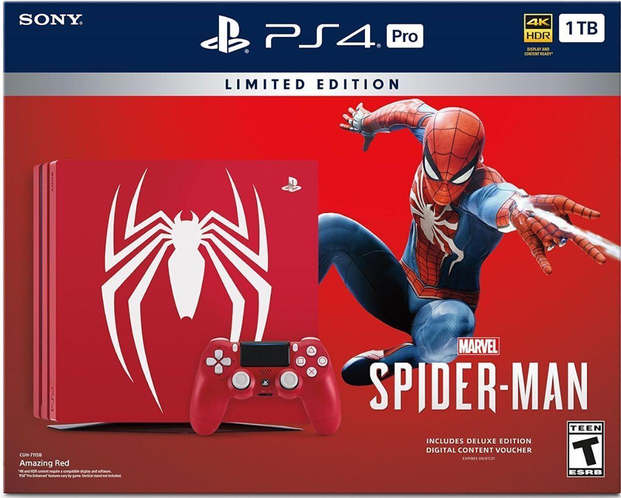Sony PlayStation 4 Pro Gaming Console - 1TB - Marvel's Spider-Man: Game of The Year Edition Bundle