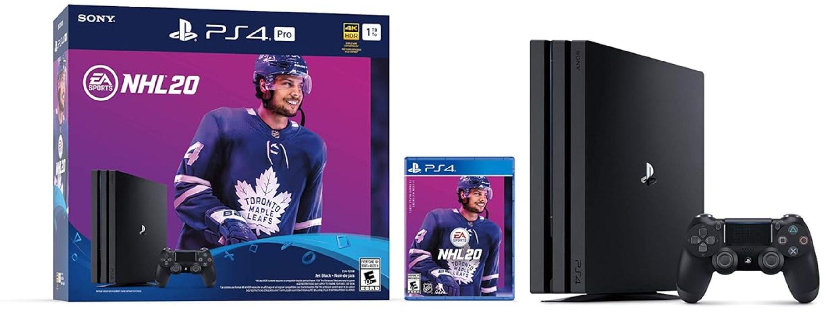 Sony PlayStation 4 Pro Gaming Console - 1TB - NHL 20 Bundle Edition
