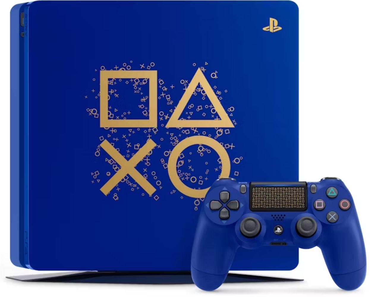 Sony PlayStation 4 Slim Gaming Console - 1TB - Days of Play Limited Edition (Blue)