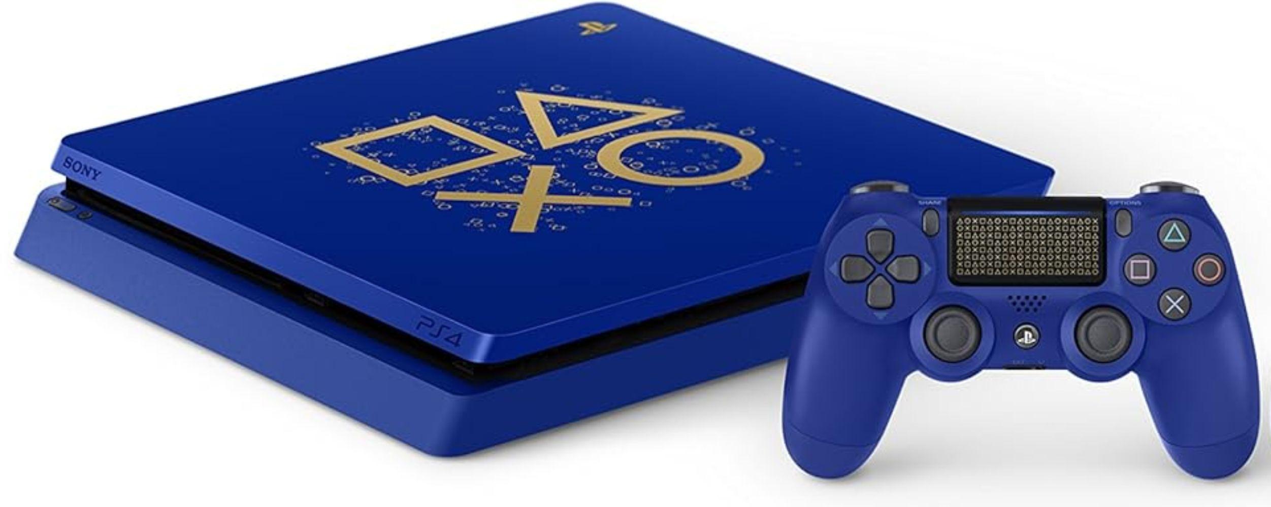 Sony PlayStation 4 Slim Gaming Console - 1TB - Days of Play Limited Edition (Blue)