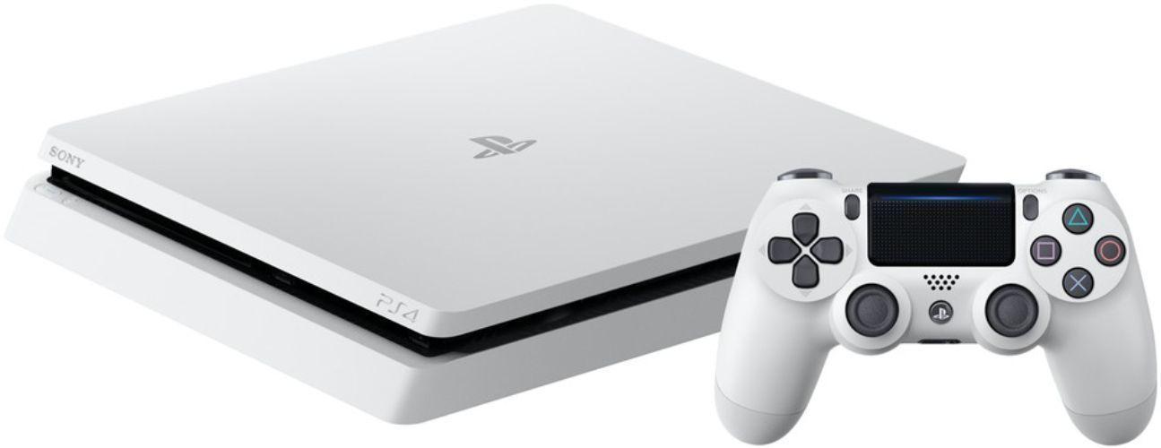 Sony PlayStation 4 Slim Gaming Console - 1TB - Glacier White
