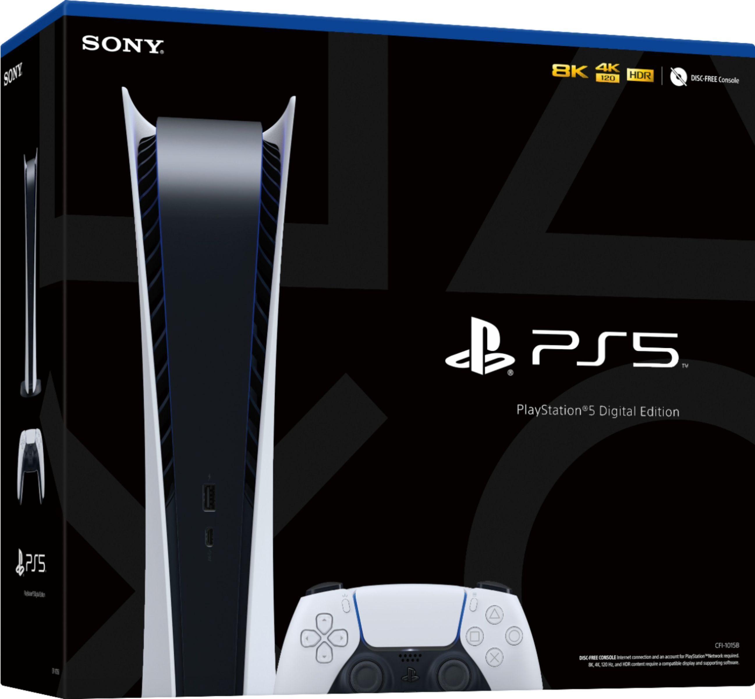 Sony  PlayStation 5 Gaming Console (Digital Edition) - 825GB - Black - Excellent