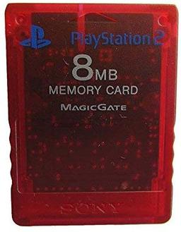 Sony PS2 8MB Memory Card - Red