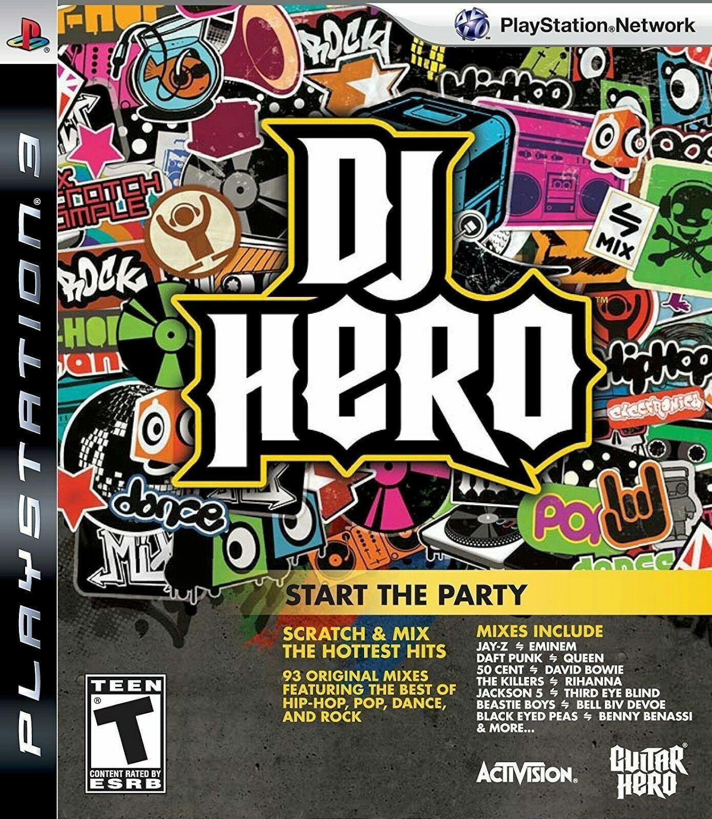 Sony  PS3 DJ Hero 1 Start the Party Video Game - Multicolor - Excellent
