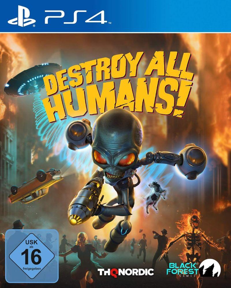 Sony  PS4 Destroy All Humans! Video Game - Blue - Acceptable