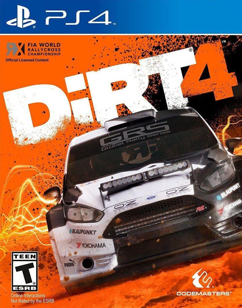 Sony  PS4 DiRT 4 Video Game - Blue - Acceptable