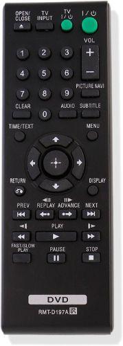 Sony RMT-D197A Remote Control for Sony DVD Player - Black