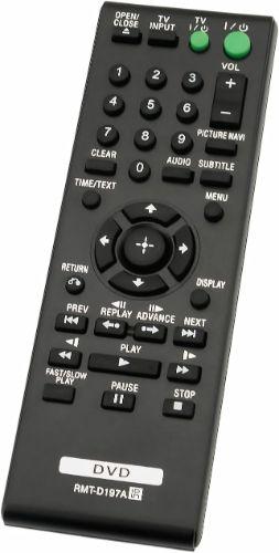 Sony RMT-D197A Remote Control for Sony DVD Player - Black