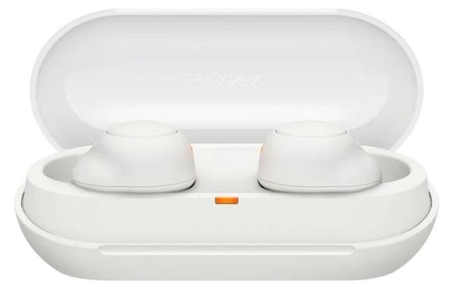 Sony WF-C500 Truly Wireless Headphones in Orange