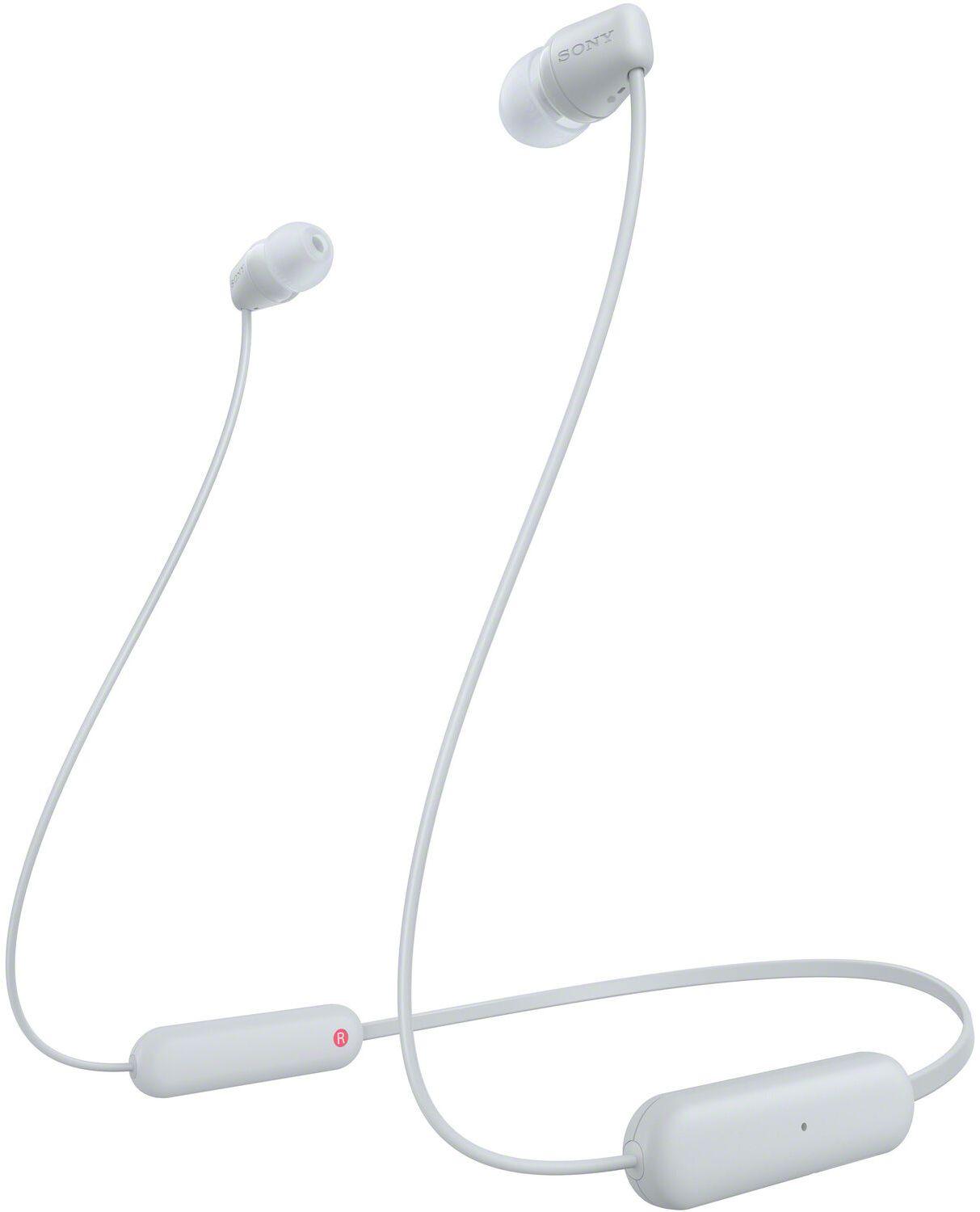 Sony  WI-C100 Wireless In-Ear Headphones - White - Premium