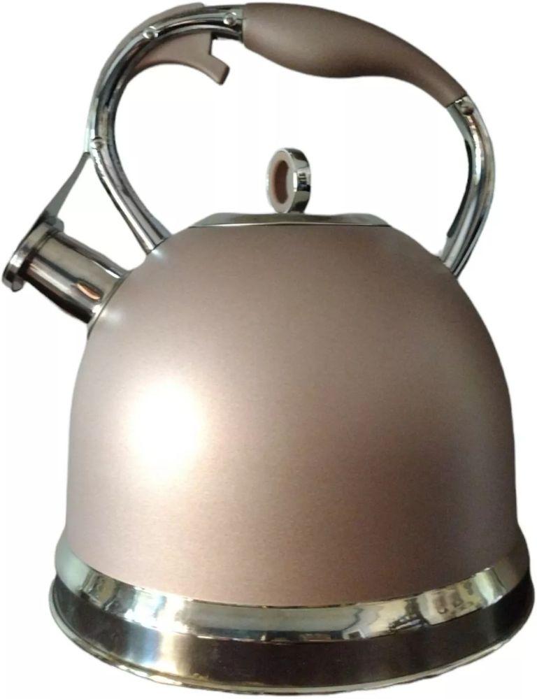 Sotya  SUS304 Stainless Steel Whistling Kettle 3L - Bronze - Excellent