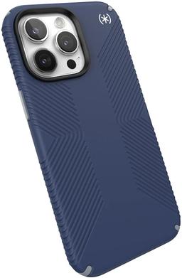 Speck Presidio2 Grip Phone Case for iPhone 15 Pro Max - Coastal Blue/Dust Grey
