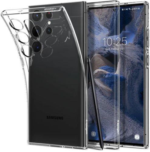 Spigen  Crystal Flex Phone Case for Galaxy S23 Ultra - Clear - Brand New
