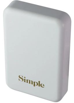 S.Simple (10000mAh) POWER Magnetic Portable Charger - White
