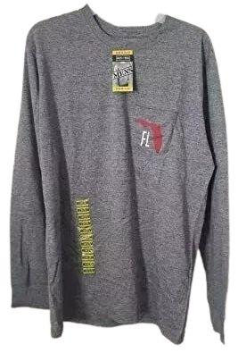 State Seal  Men's Som Long Sleeve Tee XL - Grey Heather - Brand New