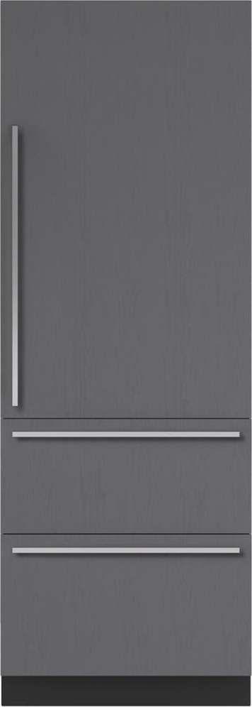 Sub-Zero  DET3050CI/R 30" Designer Over-and-Under Refrigerator/Freezer - Panel Ready - Excellent