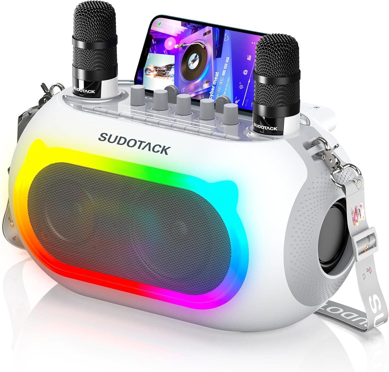 SUDOTACK  Karaoke Bluetooth Speake (KM300) - White - Excellent
