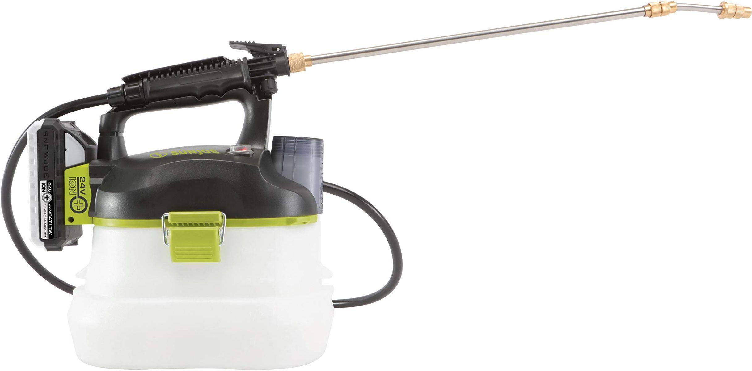 Sun Joe  24V-GS-LTW 24-Volt iON+ Multi-Purpose Chemical Sprayer Kit with 1.3-Ah Battery and Charger - Green - Excellent