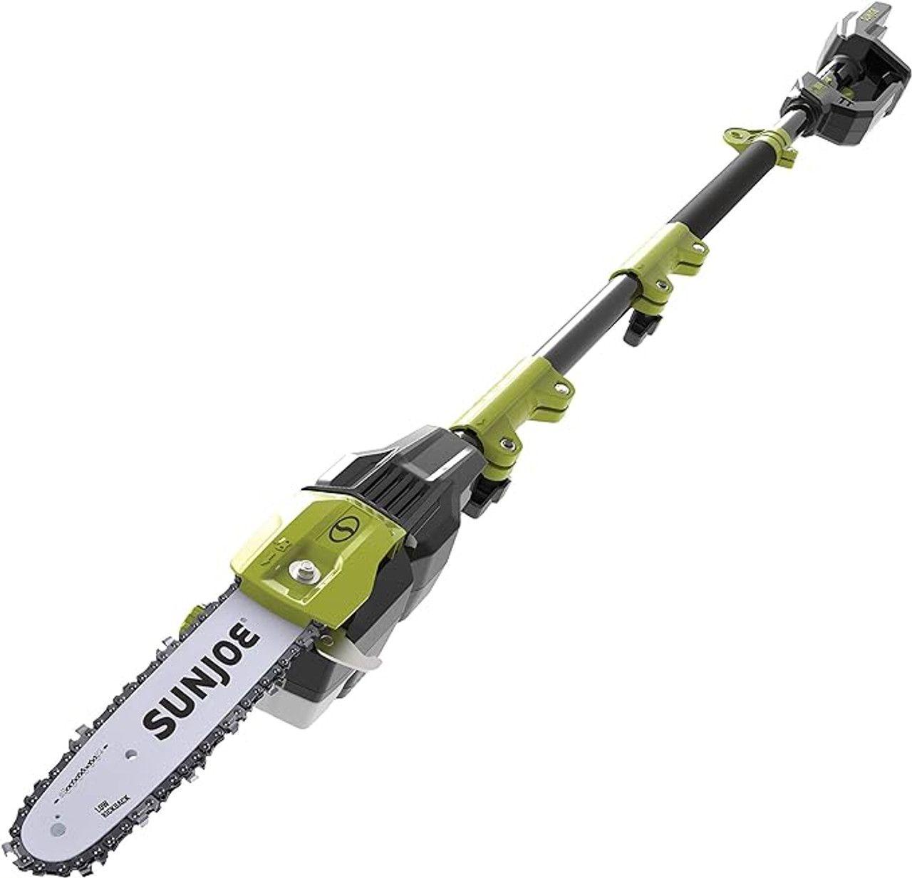 Sun Joe  iON100V-10PS-CT 100-Volt iONPRO Cordless Modular Pole Chain Saw 10" (Tool Only) - Green - Excellent