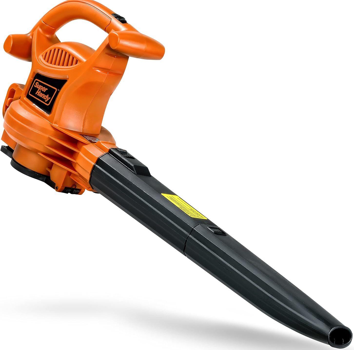 SuperHandy  GUT079 3 in 1 Leaf Blower Vacuum and Mulcher Electric 120V - Orange/Black - Excellent