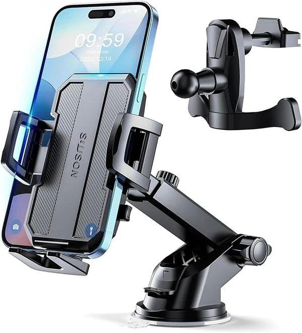 Suuson  Mount Dashboard Windshield Car Phone Holder  - Black - Excellent