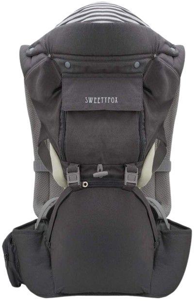 Sweety Fox  Multi-Position Baby Carrier with Hip Seat - Grey - Good