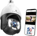 Symynelec 5GHz/2.4GHz Light Bulb Security Camera