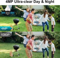 Symynelec 5GHz/2.4GHz Light Bulb Security Camera - Black/White