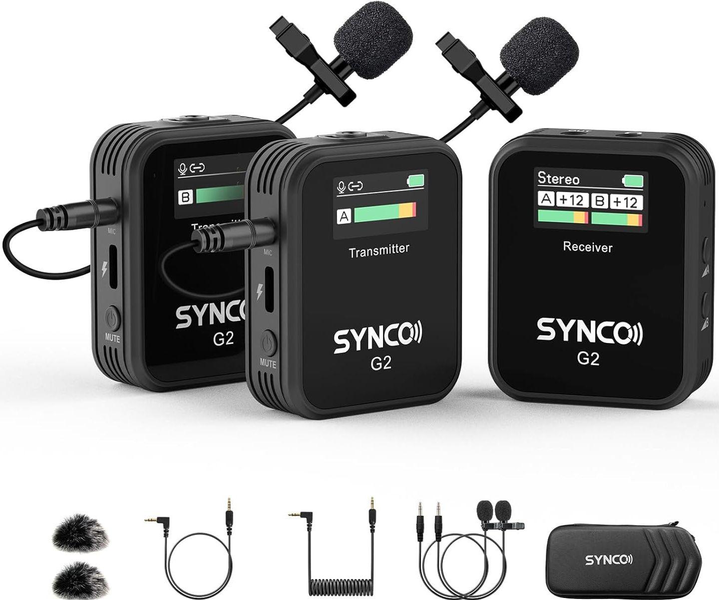 Synco  Wireless Lavalier Microphone G2A2 - Black - Excellent