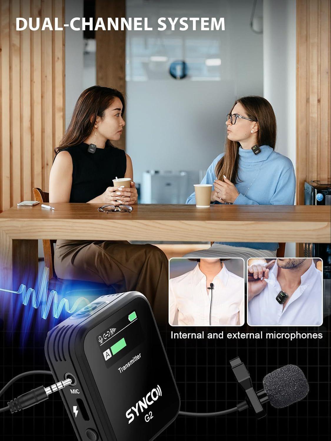 Synco Wireless Lavalier Microphone G2A2 - Black