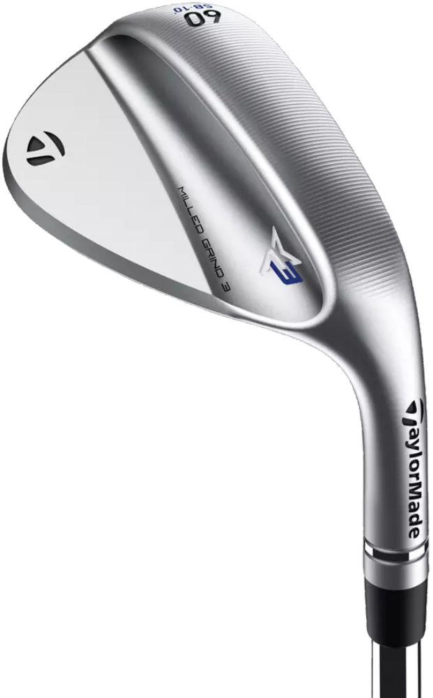 TaylorMade MG3 Chrome SB Wedge - Golf Club - Lob Wedge - 58° Loft - Wedgeflex Flex - True Temper Dynamic Gold Tour Issue S200 Shaft - Men