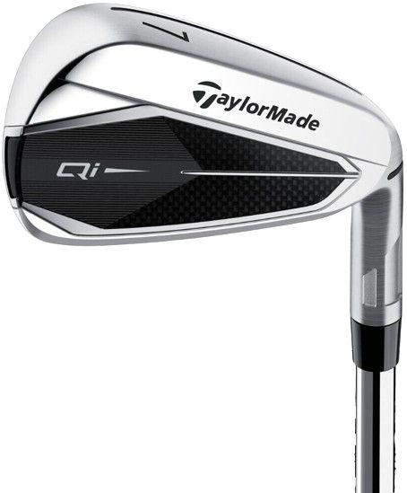 TaylorMade  Right Handed Qi10 Irons 4-PW+AW KBS Max 85 MT Steel Flex Stiff 45" - Grey - Excellent