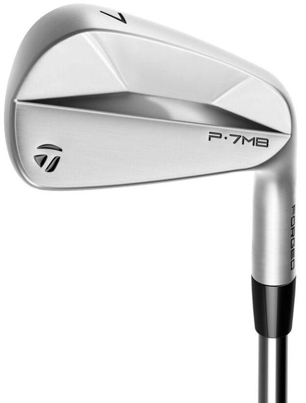 TaylorMade  Right Handed P7MB 3-PW Iron Set FST KBS Tour Steel Steel Flex Stiff Length Standard - Silver - Excellent