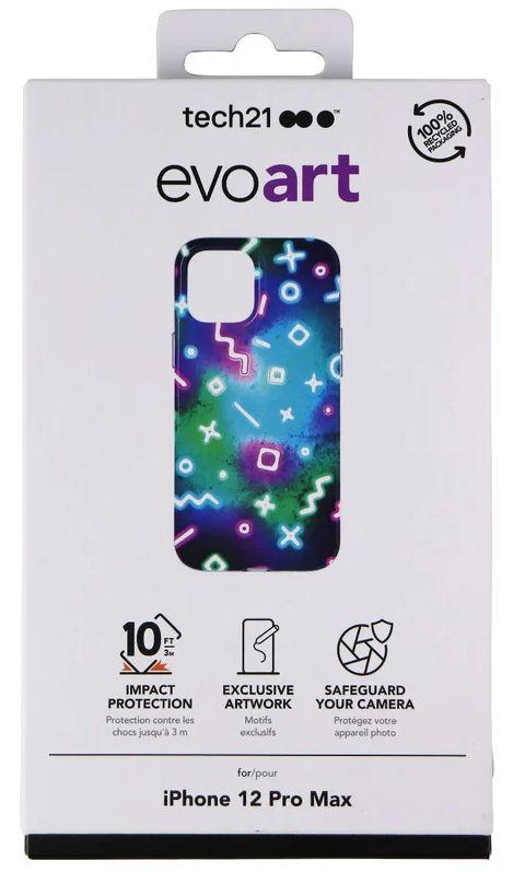 Tech21 Evo Art Series Phone Case for iPhone 12 Pro Max - Neon Lights