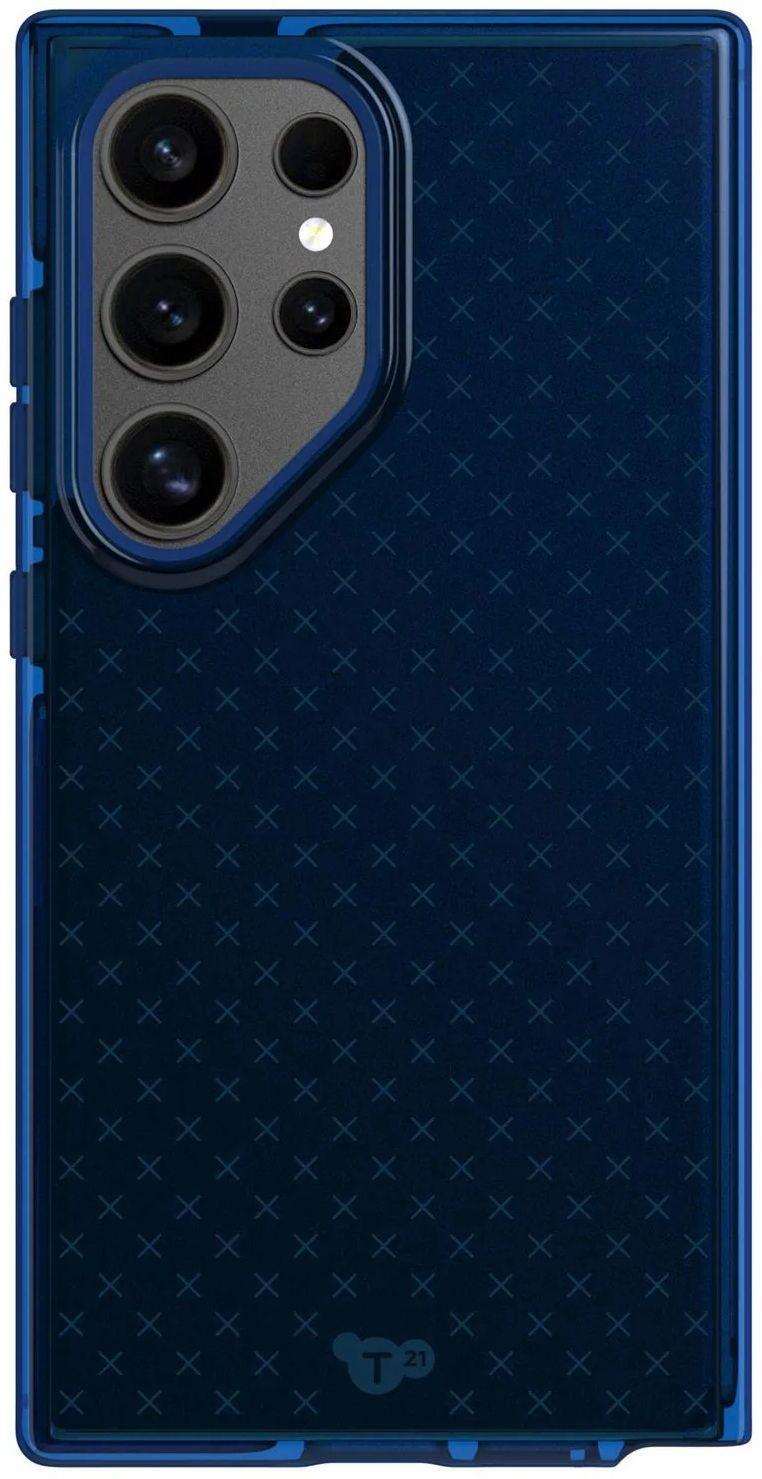 Tech21 Evo Check Phone Case for Galaxy S24 Ultra - Cobalt Blue