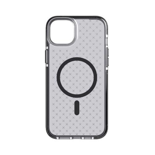Tech21 Evo Check Phone Case for iPhone 14 (MagSafe) - Smokey Black