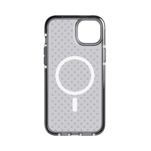 Tech21 Evo Check Phone Case for iPhone 14 (MagSafe) - Smokey Black