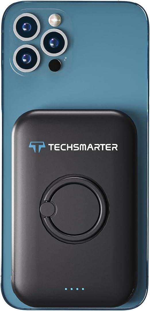 Techsmarter  MagBoost Portable Charger 5K Ring - Black - Premium