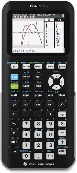 Texas Instruments TI-84 Plus CE Graphing Calculator - Black
