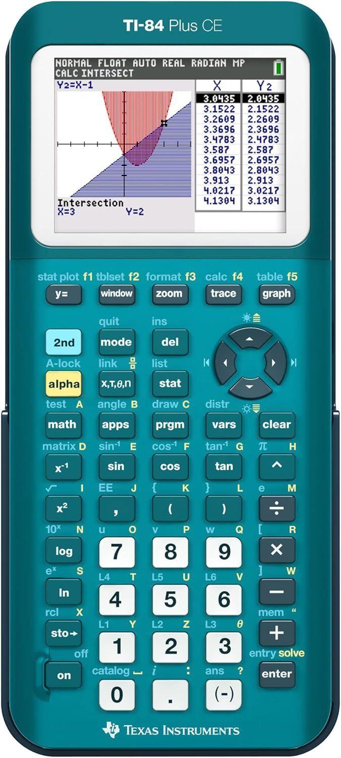 Texas  Instruments TI-84 Plus CE Graphing Calculator  - Teal - Excellent