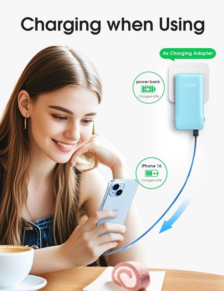 TG90° Z53 10000mAh 4-Port Power Bank - Blue