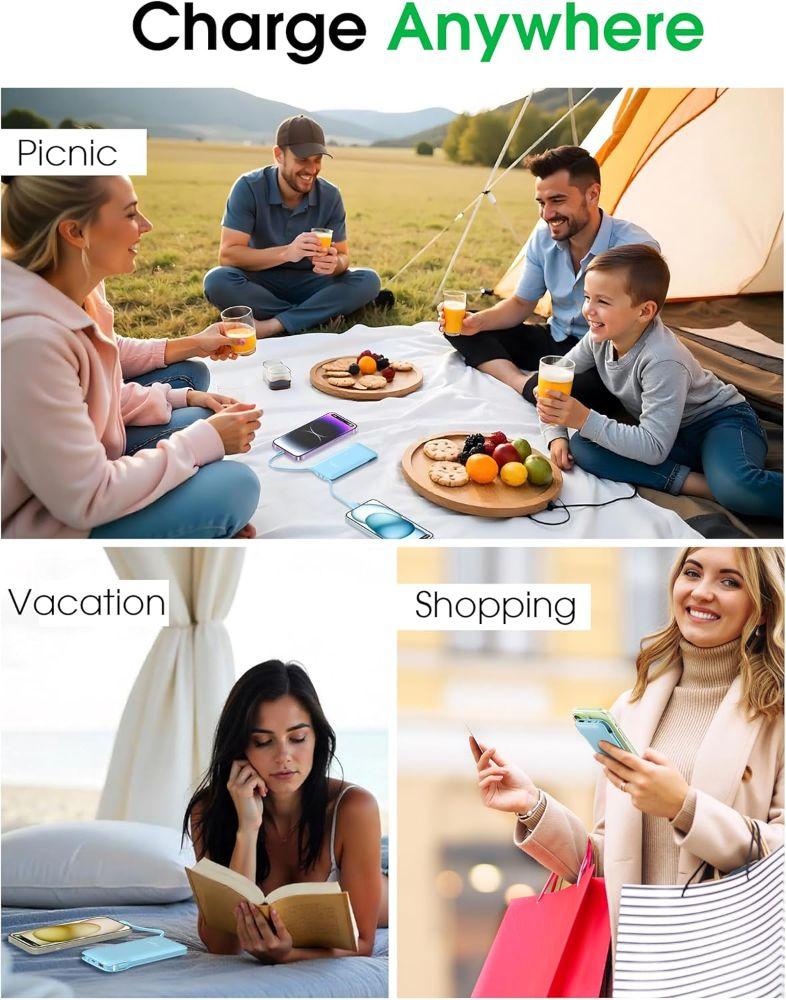 TG90° Z53 10000mAh 4-Port Power Bank - Blue