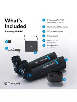 Therabody RecoveryAir Pro Compression Boots (Medium) - Black