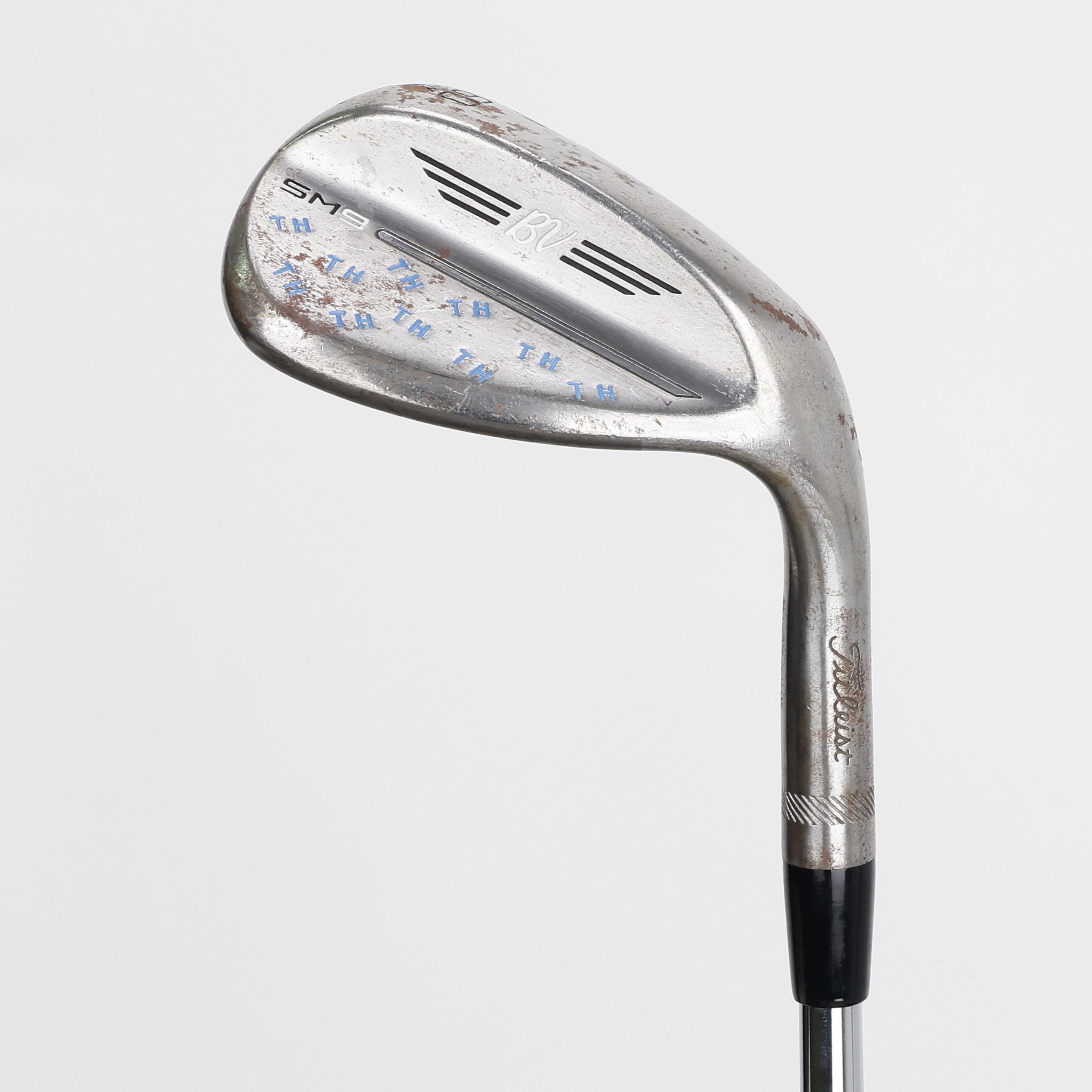 Titleist Vokey SM9 Raw K Grind "TH" - True Temper AMT Tour White S300 Shaft - Lob Wedge - Right Handed - Stiff Flex - Standard Length - 60 Loft - Standard Lie Angle - Men - Good