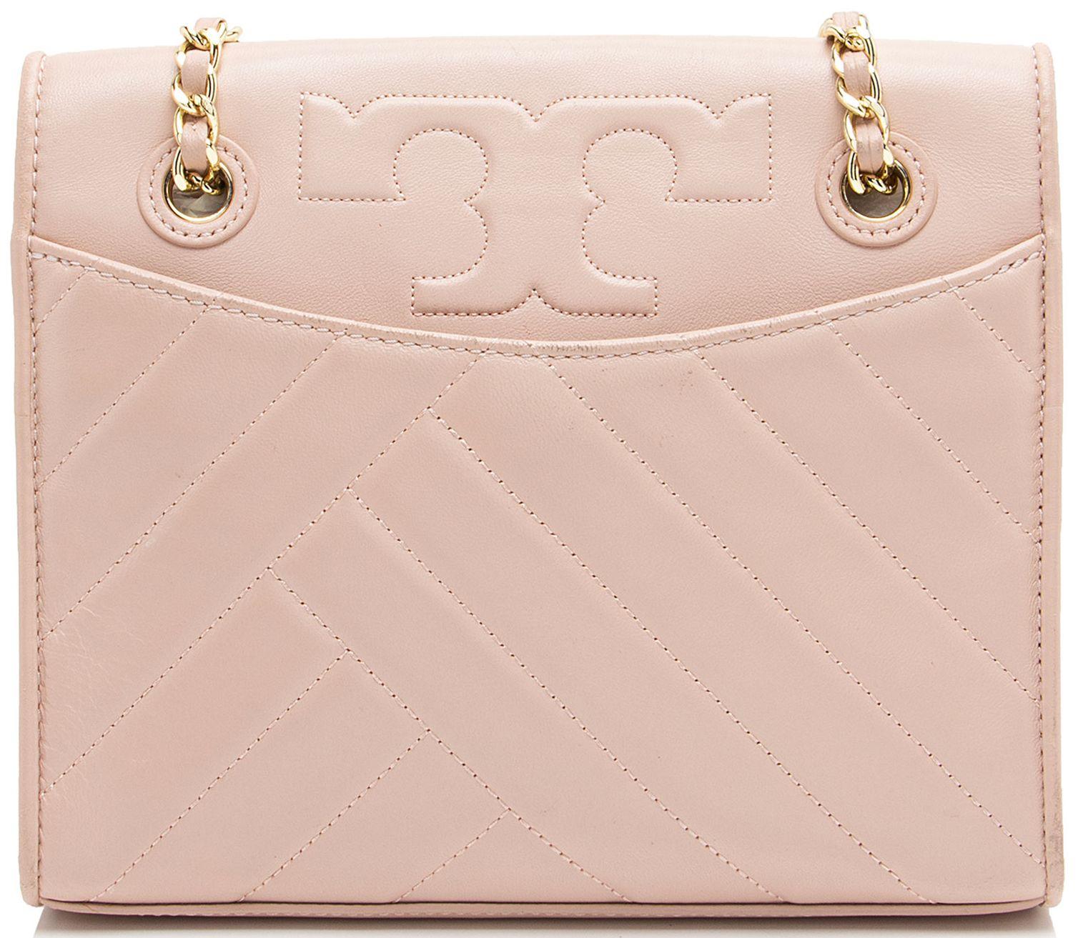 Tory Burch Chevron Leather Alexa Shoulder Bag - Leather - Pink