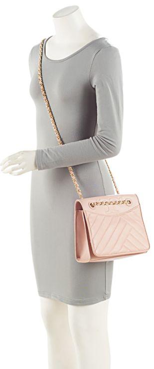 Tory Burch Chevron Leather Alexa Shoulder Bag - Leather - Pink