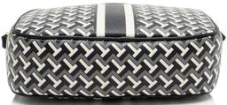 Tory Burch Coated Canvas T Zag Camera Bag - Coated Canvas - Black/Grey/White